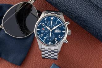 Thumbnail von IWC Fliegeruhr Chronograph Pilot Chronograph Le Petit Prince Automatik Stahl Ref. IW377717 Papiere 2017