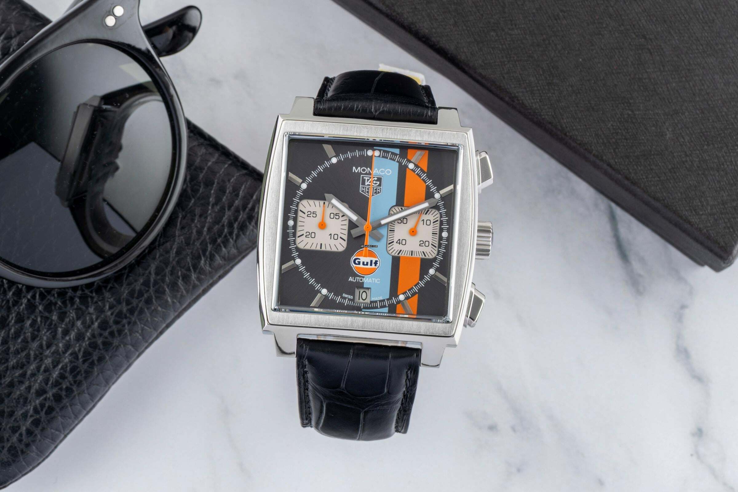 Thumbnail von TAG Heuer Monaco Calibre 12 Gulf Edition Ref. CAW2113.FC6250 Limited