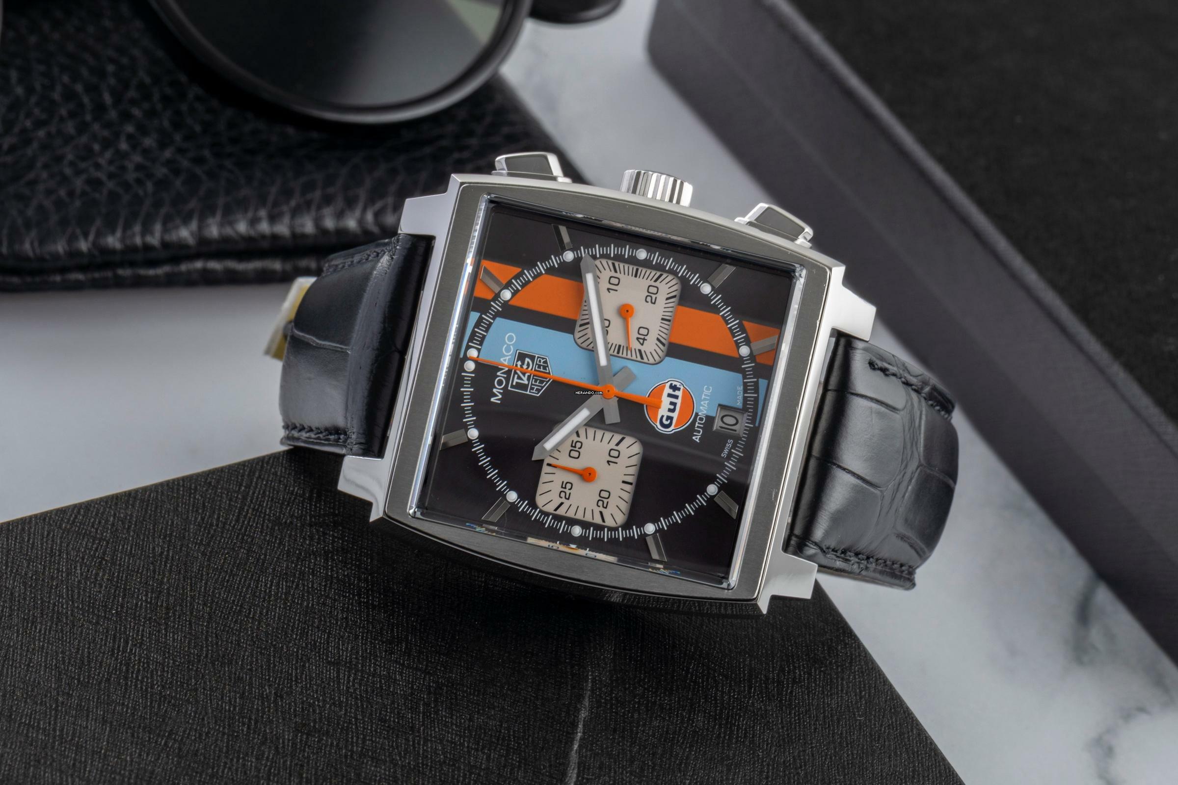 Thumbnail von TAG Heuer Monaco Calibre 12 Gulf Edition Ref. CAW2113.FC6250 Limited