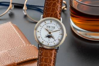 Thumbnail von Blancpain Villeret Moonphase Triple Calendar Moonphase Stahl Automatik Ref. 6595