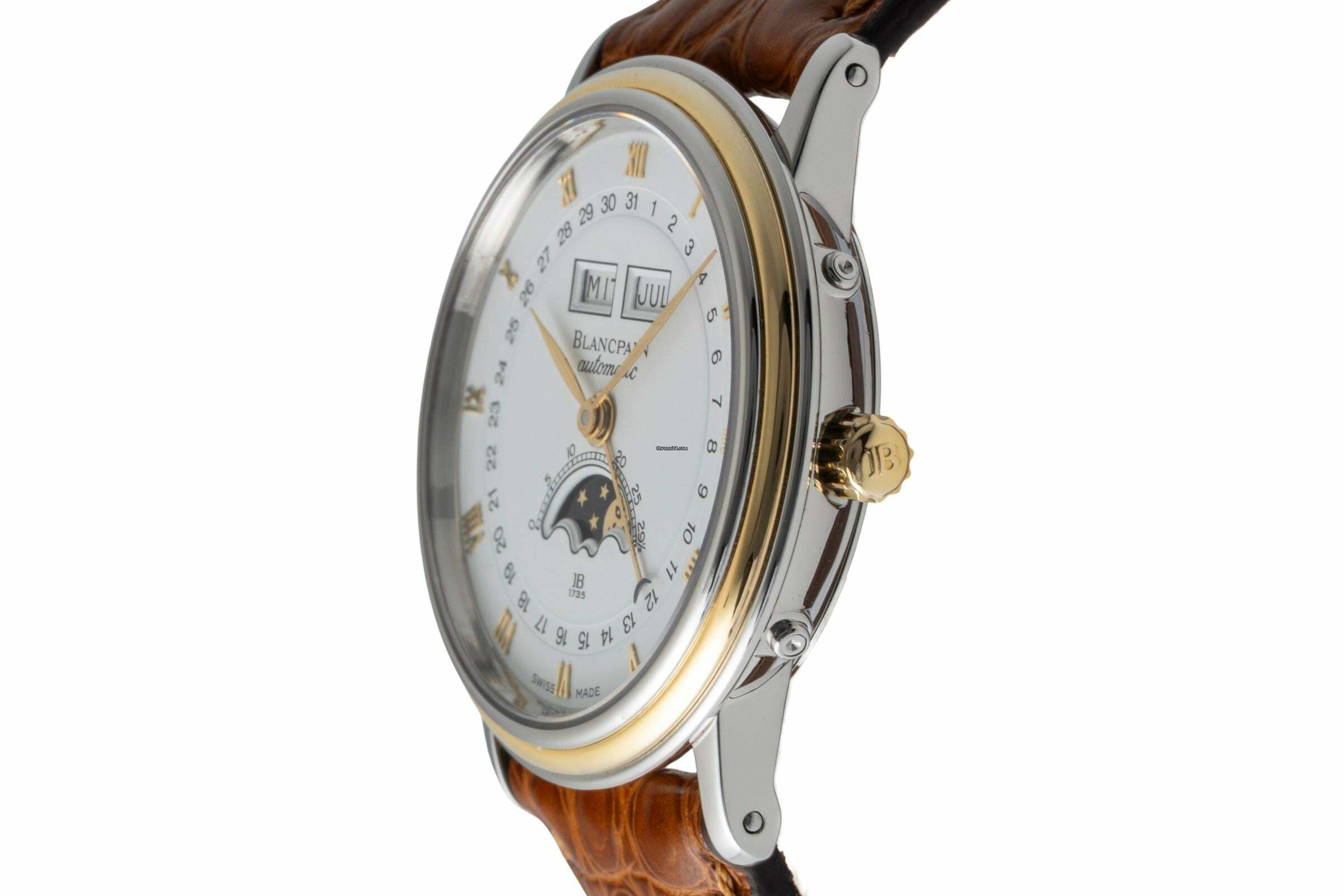 Thumbnail von Blancpain Villeret Moonphase Triple Calendar Moonphase Stahl Automatik Ref. 6595