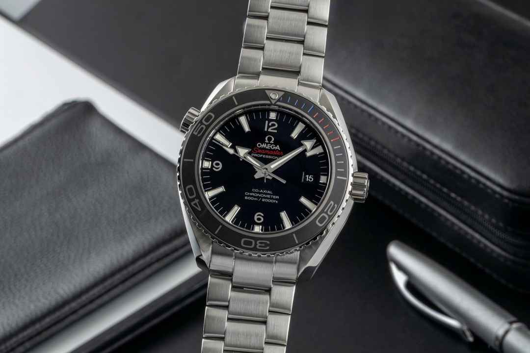  Omega Seamaster Planet Ocean Olympic Games Sochi 2014 522.30.46.21.01.001 B&P 