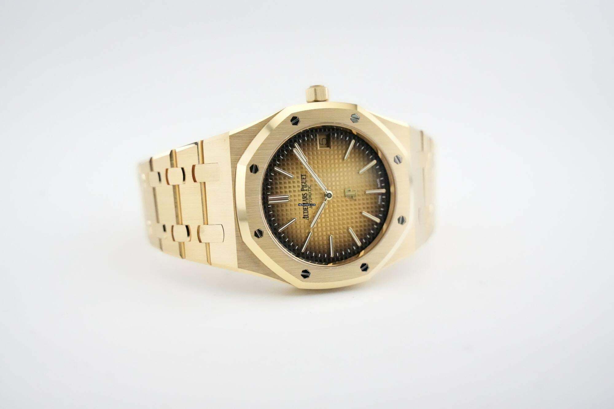 Thumbnail von Audemars Piguet Royal Oak Jumbo 39mm Smoke Dial Yellow Gold 16202BA.OO.1240BA.02
