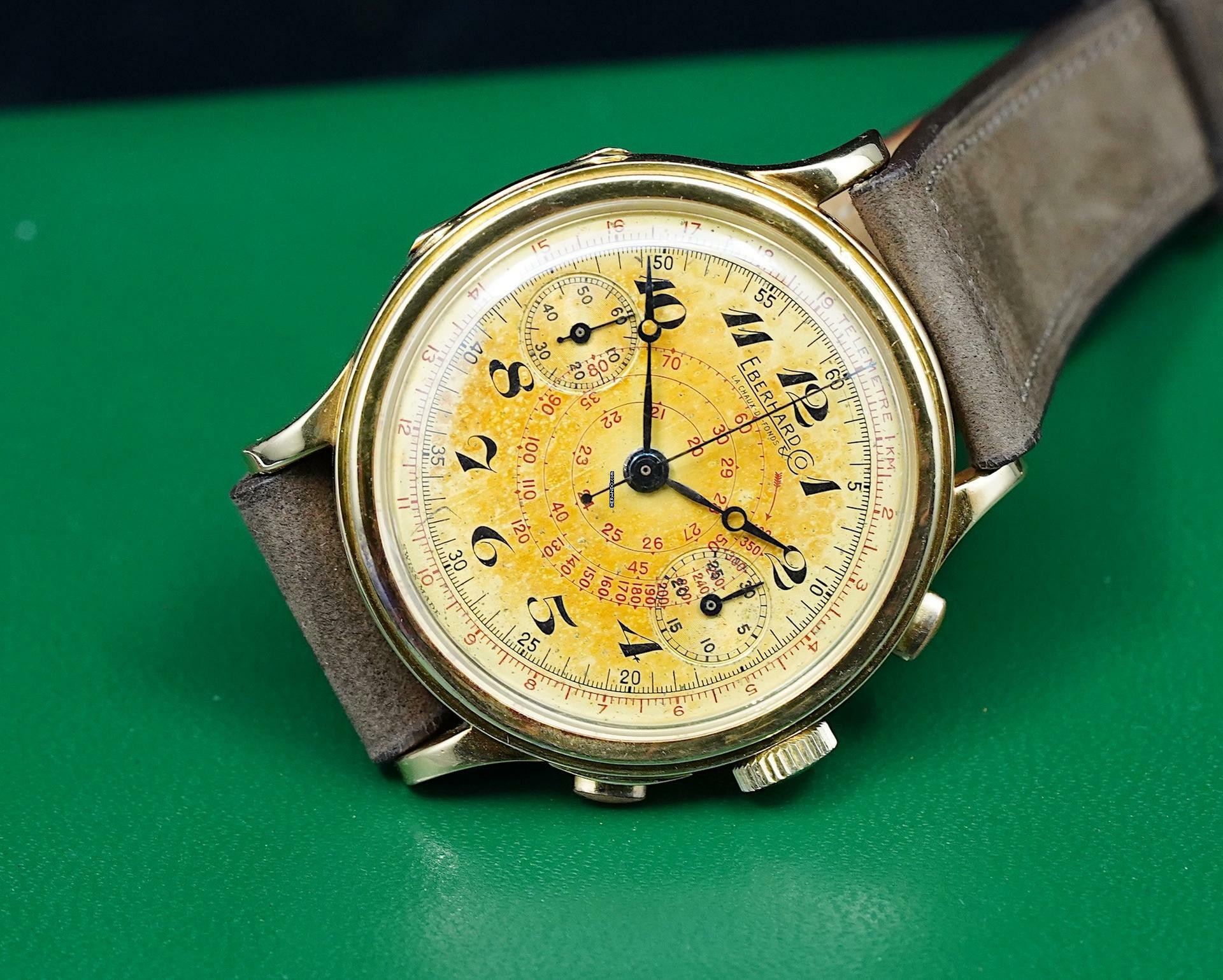 Thumbnail von Eberhard & Co. Extra-Fort STUNNING PINK GOLD PRE EXTRA-FORT BREGUET DIAL RARE VINTAGE