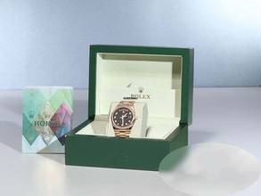 Thumbnail von Rolex Day-Date 36 36mm 118235 2008 Rosegold 750 Automatik 18kt Rose Gold Damen Herren Oyster-band Chronometer Black Dial