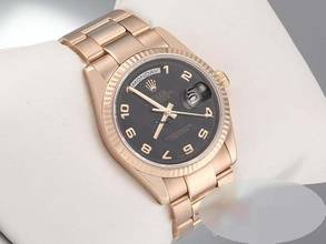 Thumbnail von Rolex Day-Date 36 36mm 118235 2008 Rosegold 750 Automatik 18kt Rose Gold Damen Herren Oyster-band Chronometer Black Dial