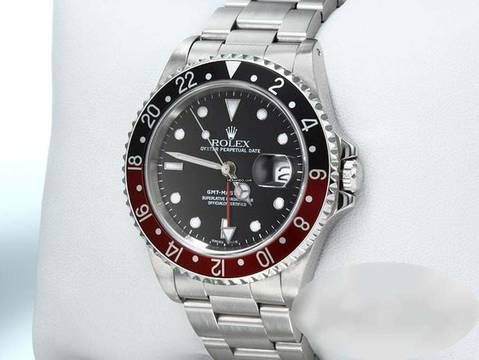  Rolex GMT-Master II Stahl 16710 Coke 2000 Automatik Edelstahl Stainless Steel Oyster-band Chronometer Black Dial 