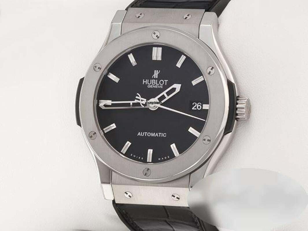 Thumbnail von Hublot Classic Fusion Black 45mm 511.nx.1170.lr Titan Automatik Titanium Black Dial