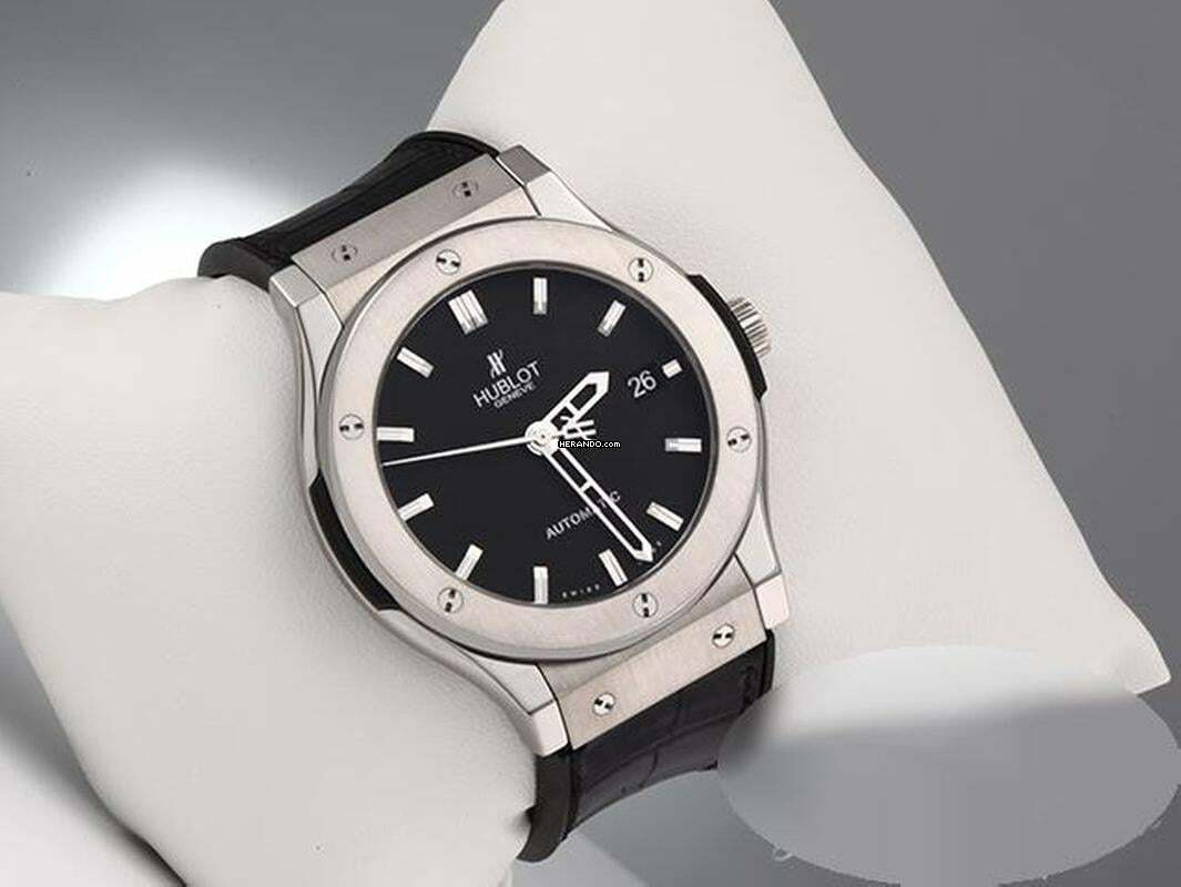 Thumbnail von Hublot Classic Fusion Black 45mm 511.nx.1170.lr Titan Automatik Titanium Black Dial