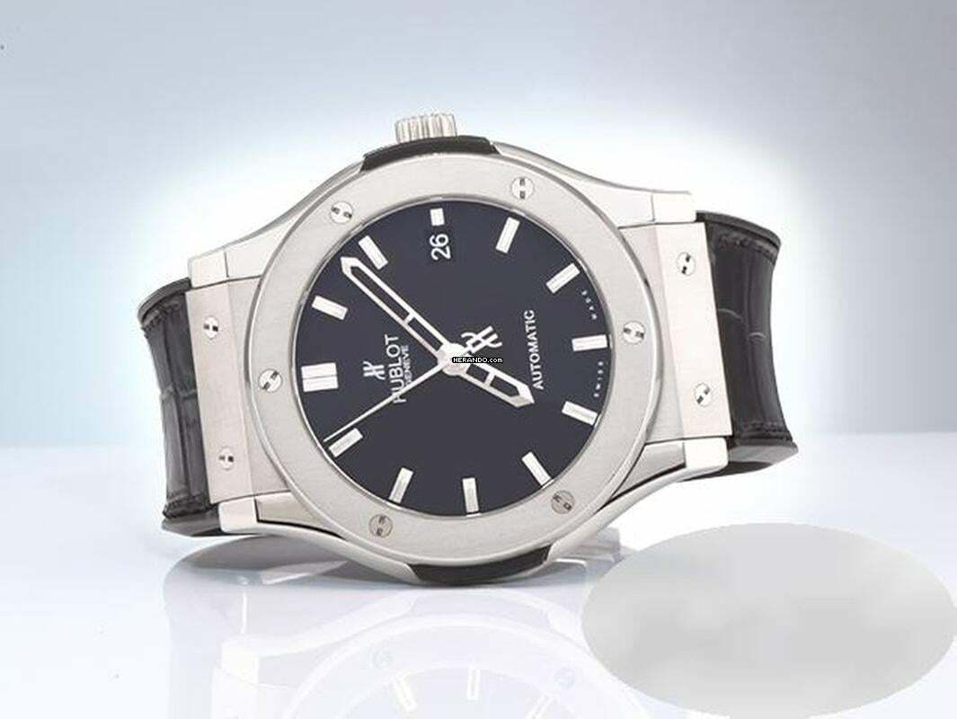Thumbnail von Hublot Classic Fusion Black 45mm 511.nx.1170.lr Titan Automatik Titanium Black Dial