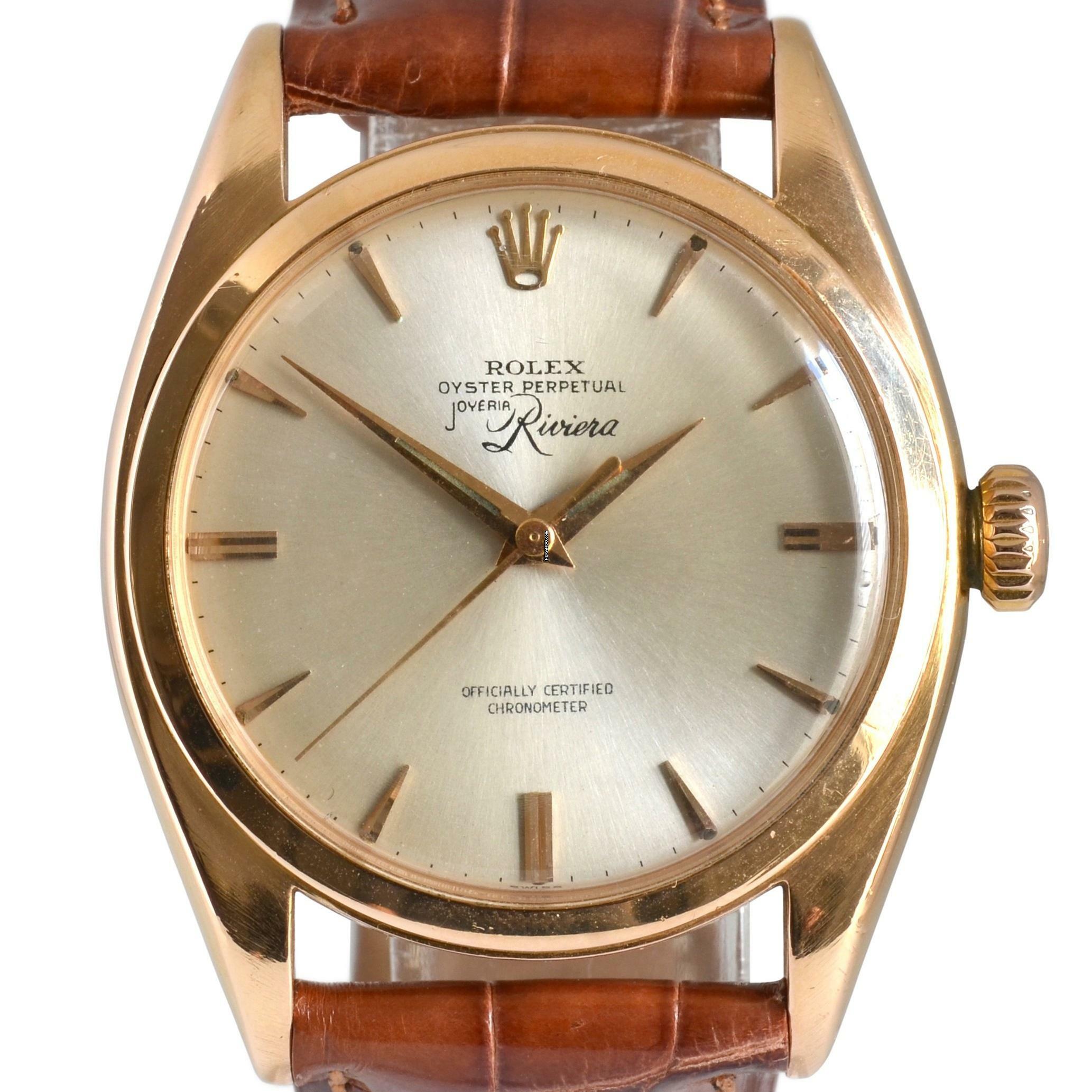 Thumbnail von Rolex Oyster Perpetual 6088 Bubbleback OCC by Joyeria Riviera rose gold 18KT 1950