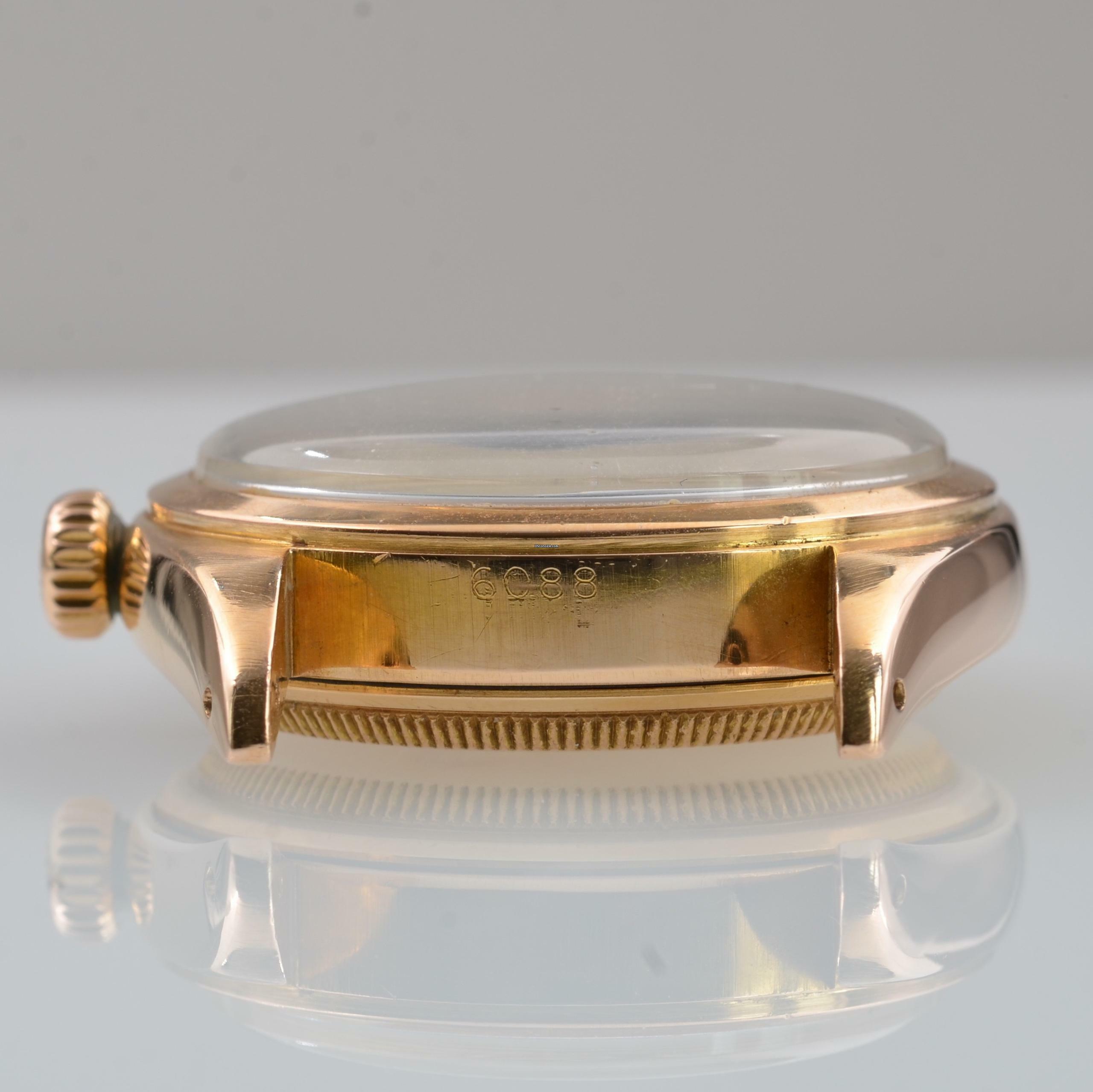 Thumbnail von Rolex Oyster Perpetual 6088 Bubbleback OCC by Joyeria Riviera rose gold 18KT 1950