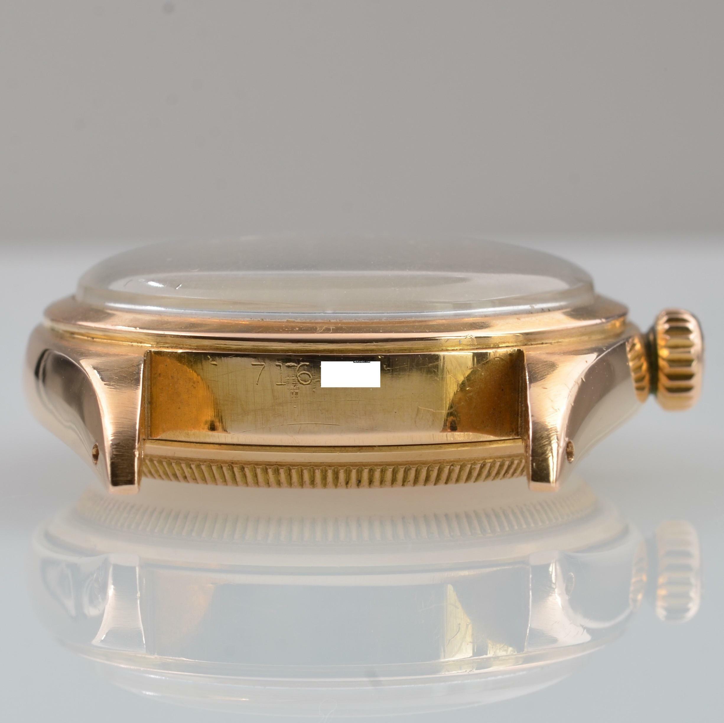 Thumbnail von Rolex Oyster Perpetual 6088 Bubbleback OCC by Joyeria Riviera rose gold 18KT 1950