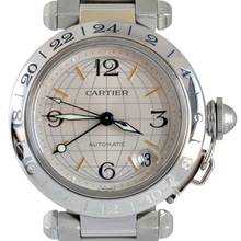 Thumbnail von Cartier Pasha C 2377 GMT Meridian 36MM silver dial Automatic