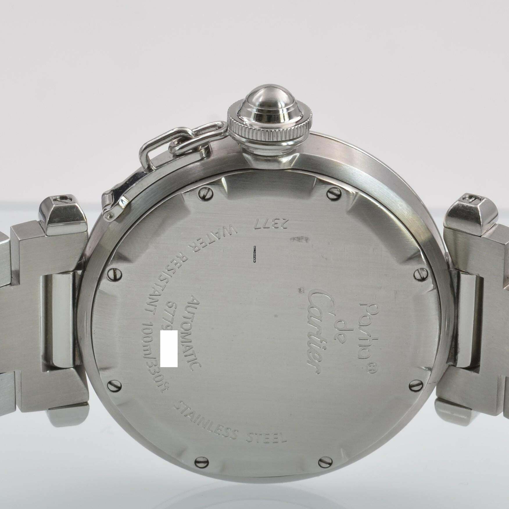 Thumbnail von Cartier Pasha C 2377 GMT Meridian 36MM silver dial Automatic