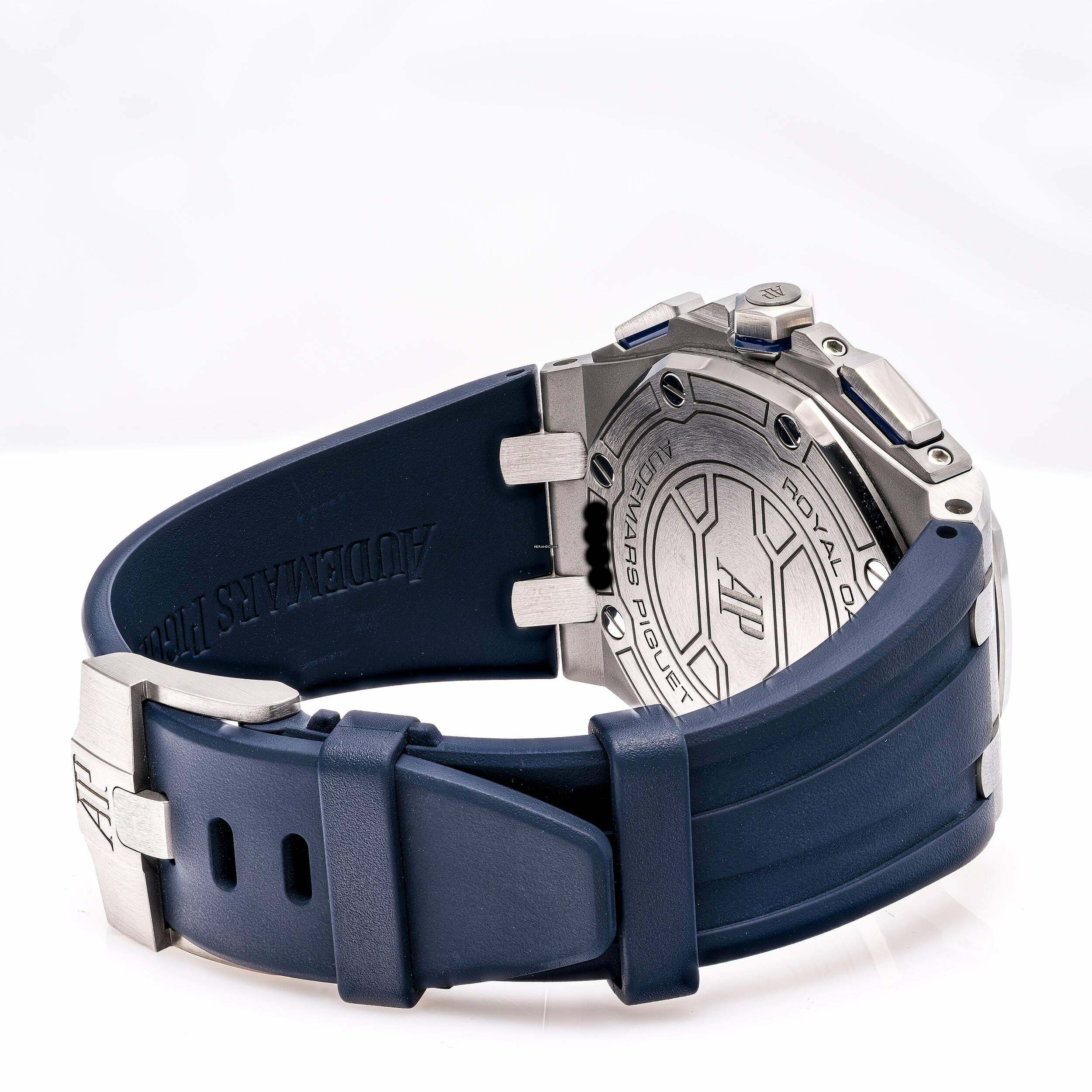 Thumbnail von Audemars Piguet Royal Oak Offshore Chronograph Blue 42 – 26480TI.OO.A027CA.01 – like NEW – 2021 Full Set