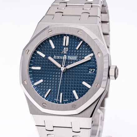  Audemars Piguet Royal Oak Steel 41 Blue – 15500ST.OO.1220ST.01 – NEW – 09/2022 Full Set 