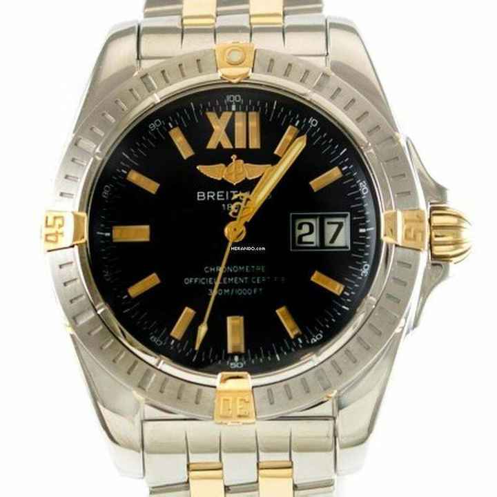  Breitling Galactic Edelstahl/Gold Big Date Automatik Ref. B49350 