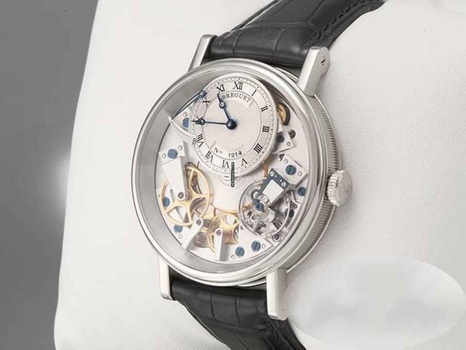  Breguet Tradition 7057 40mm Weissgold 750 Handaufzug Skelettiert Gold Herren 