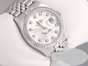 Thumbnail von Rolex Datejust 36 116234 2014 Stahl Weissgold 750 Diamanten Perlmutt Automatik Stainless Steel 18kt White Gold Jubilé-band Chronometer Oyster