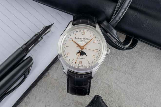  Baume & Mercier Clifton Stahl Automatik Herrenuhr Ref. M0A10055 65718 
