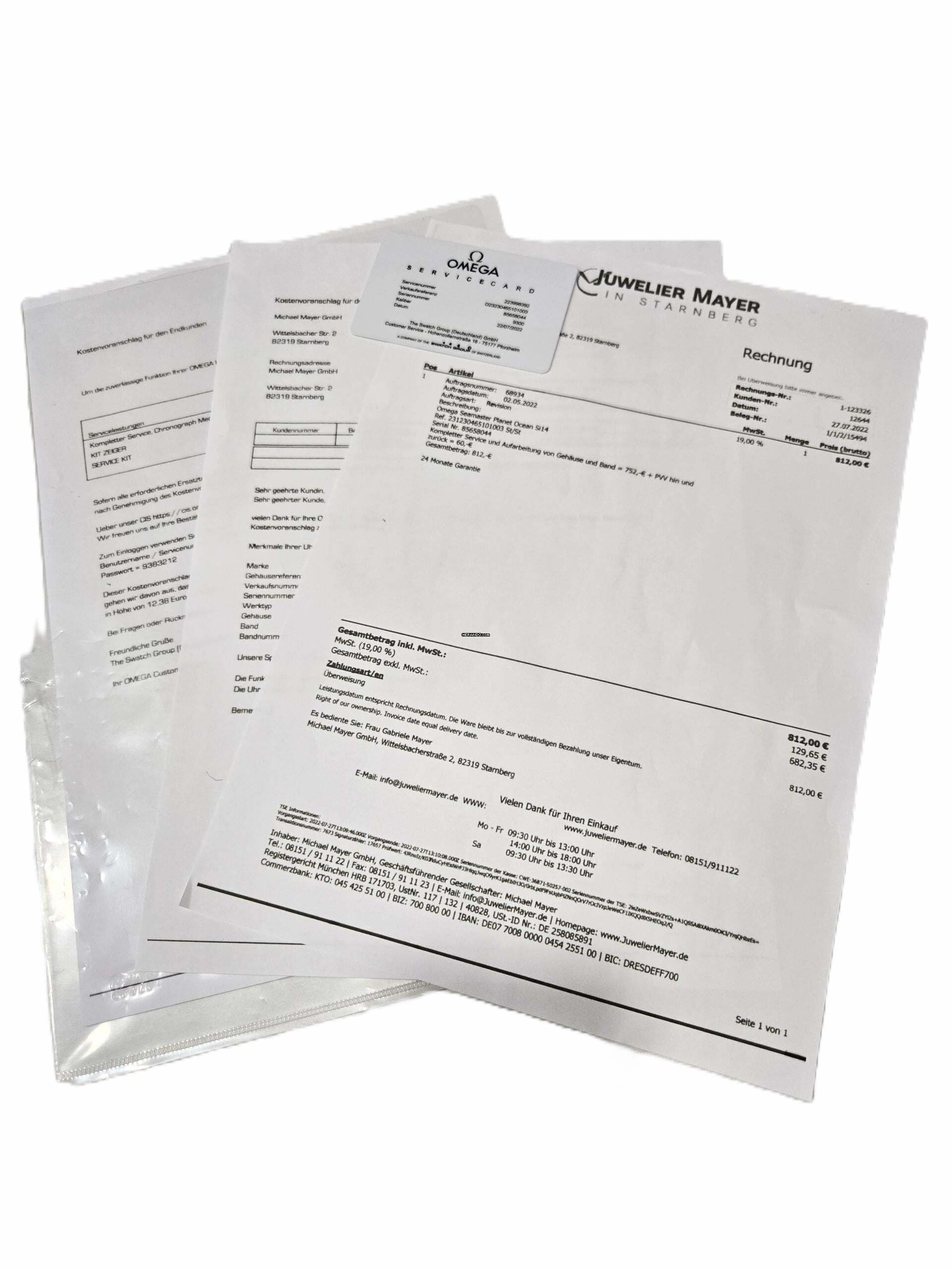 Thumbnail von Omega Seamaster Planet Ocean Chronograph Full Set 2013 & Service 2022