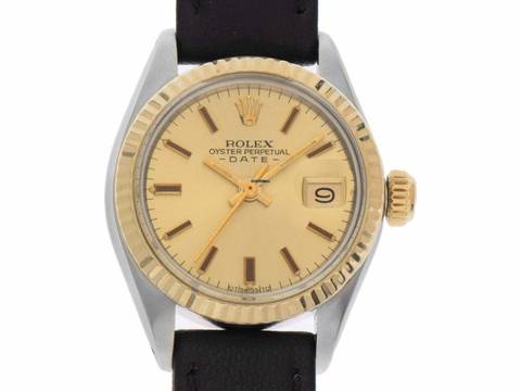  Rolex Lady-Datejust Ref.6917 1975 Box&Beschreibung sehr gut Vintage Oyster Perpetual Date Lady open 6/9 