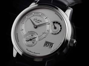 Thumbnail von Glashütte Original PanoMaticReserve PanoMatic Reserve Ref.90-03-02-02-04 2007 Full Set wie Neu Vintage PanoMatic Reserve Faltschließe