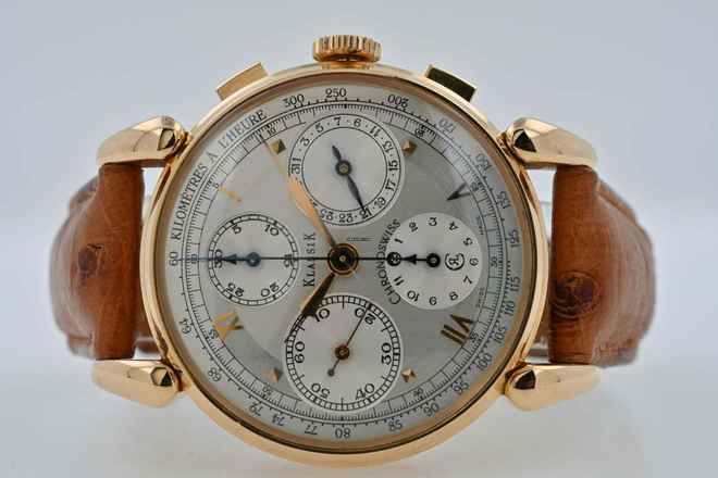  Chronoswiss Classic Chronograph Klassik Classic 18k Yellow Gold CH7441 77g 