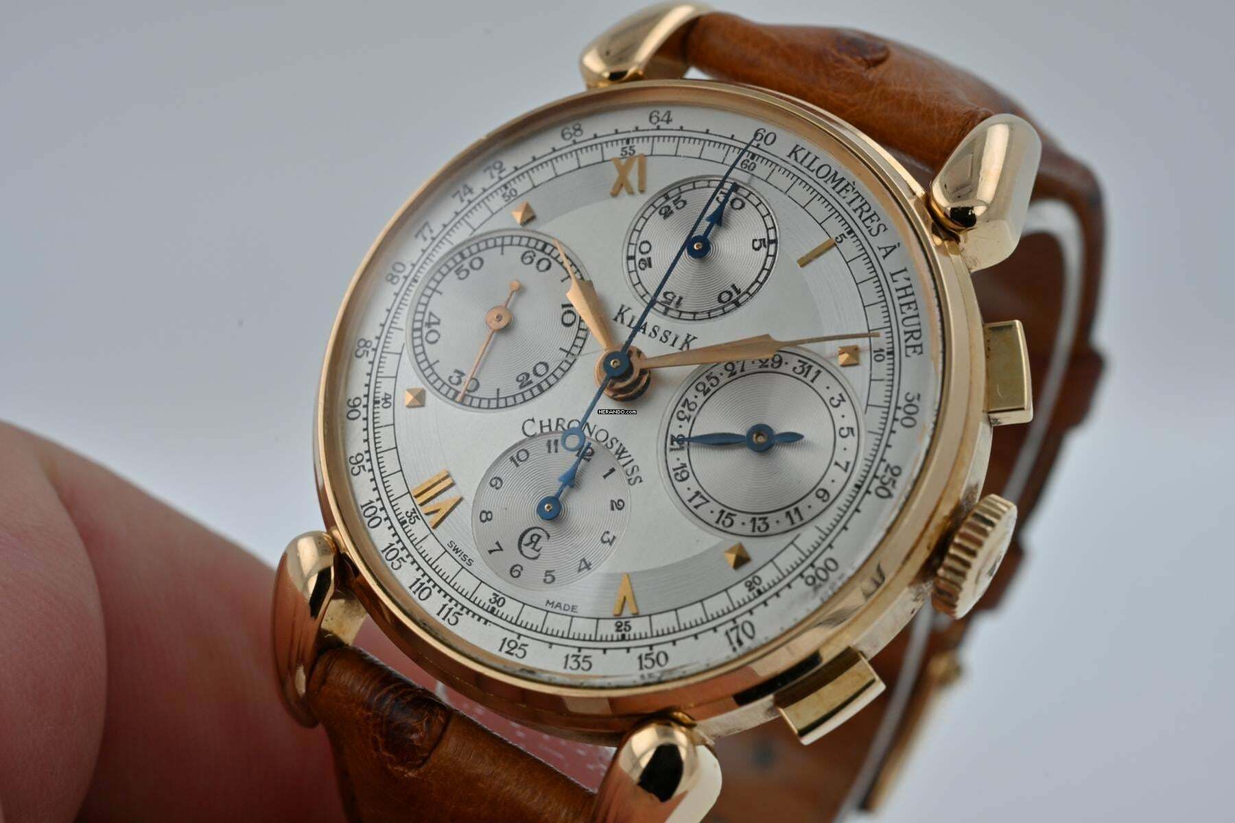 Thumbnail von Chronoswiss Classic Chronograph Klassik Classic 18k Yellow Gold CH7441 77g