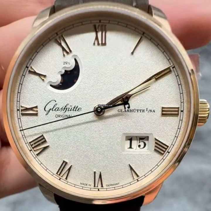  Glashütte Original Senator Excellence Panoramadatum Mondphase NEW FULL SET 