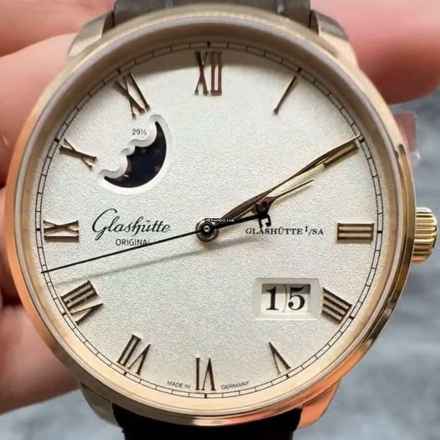  Glashütte Original Senator Excellence Panoramadatum Mondphase NEW FULL SET 