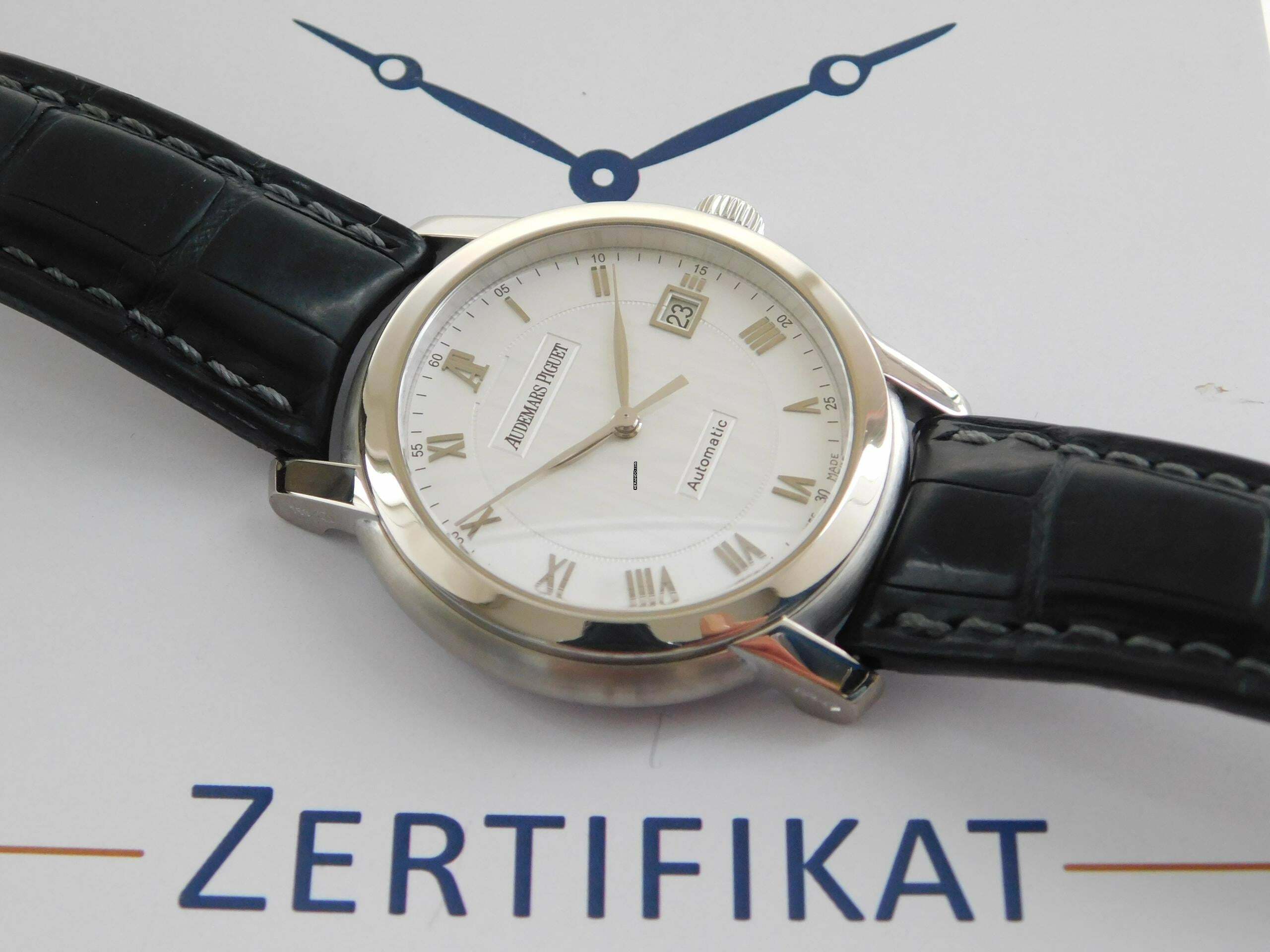 Thumbnail von Audemars Piguet Jules Audemars 3120 Classic 39mm Jumbo Herrenuhr 18 Karat Weißgold Datum Kaliber 3120 Automatik