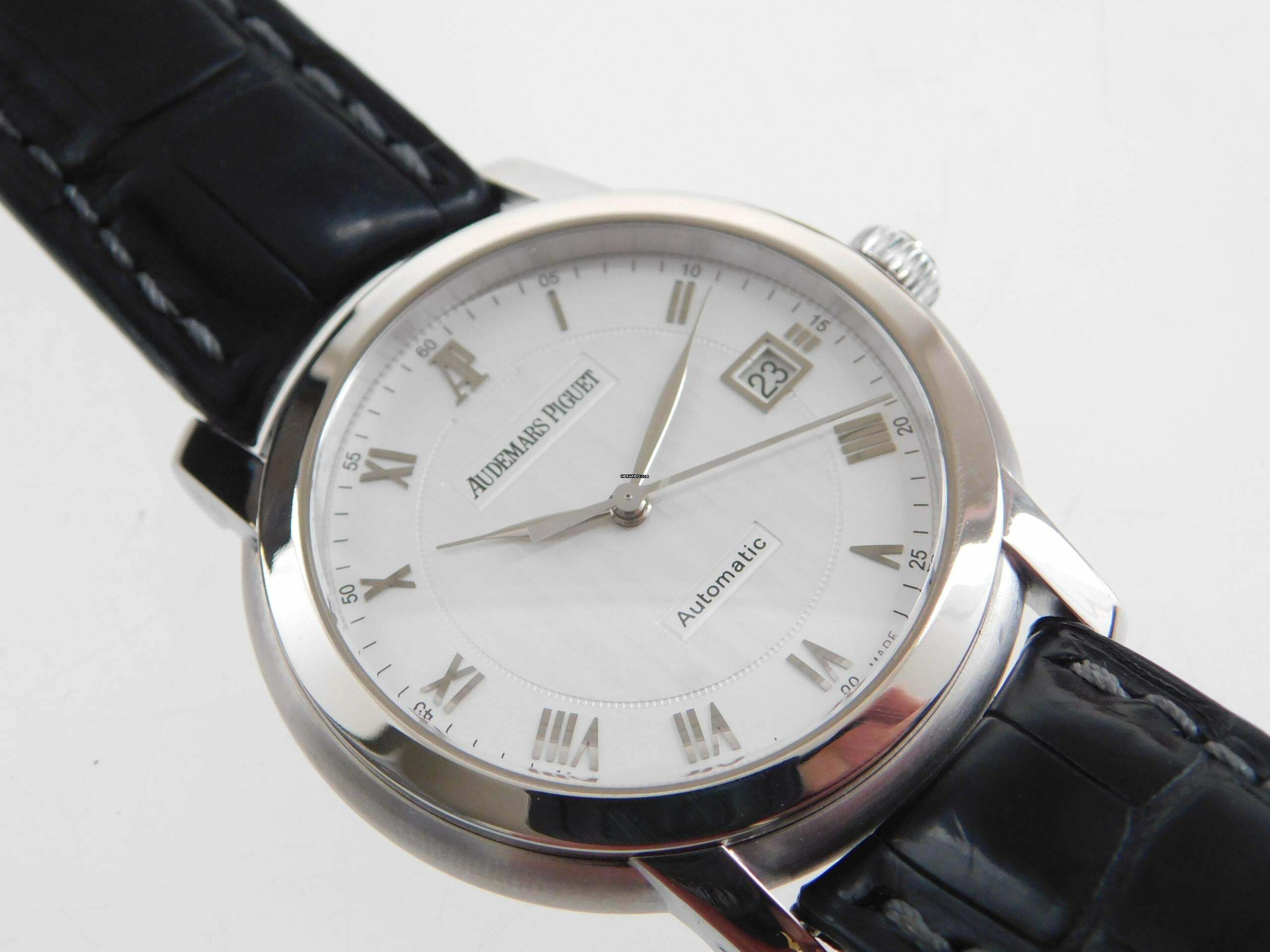 Thumbnail von Audemars Piguet Jules Audemars 3120 Classic 39mm Jumbo Herrenuhr 18 Karat Weißgold Datum Kaliber 3120 Automatik