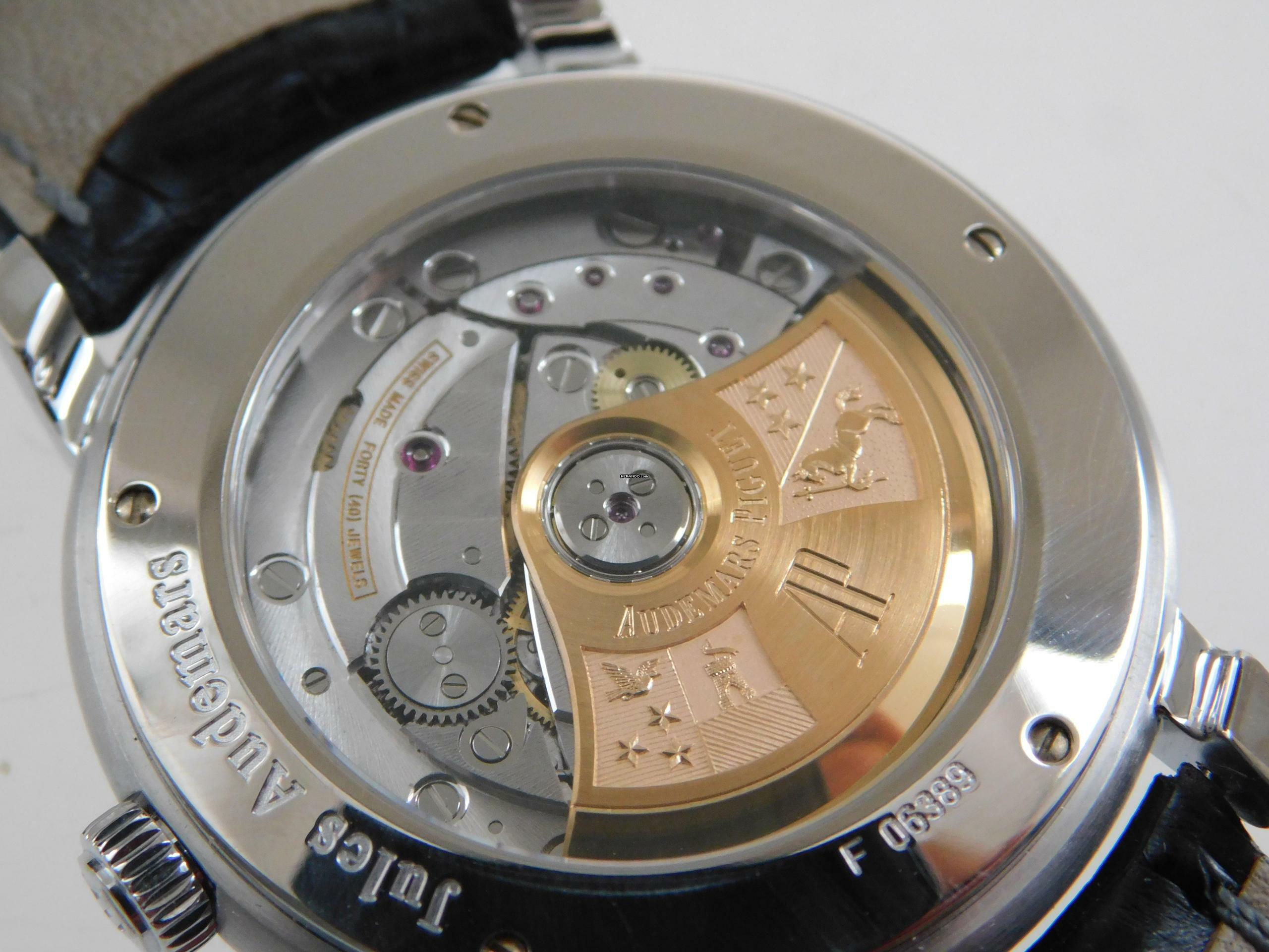 Thumbnail von Audemars Piguet Jules Audemars 3120 Classic 39mm Jumbo Herrenuhr 18 Karat Weißgold Datum Kaliber 3120 Automatik