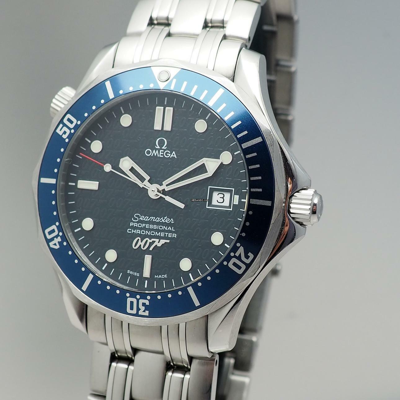 Omega Seamaster Diver 300 M James Bond 40 Anniversar 25378000 top cond. not polished in its original condition!
