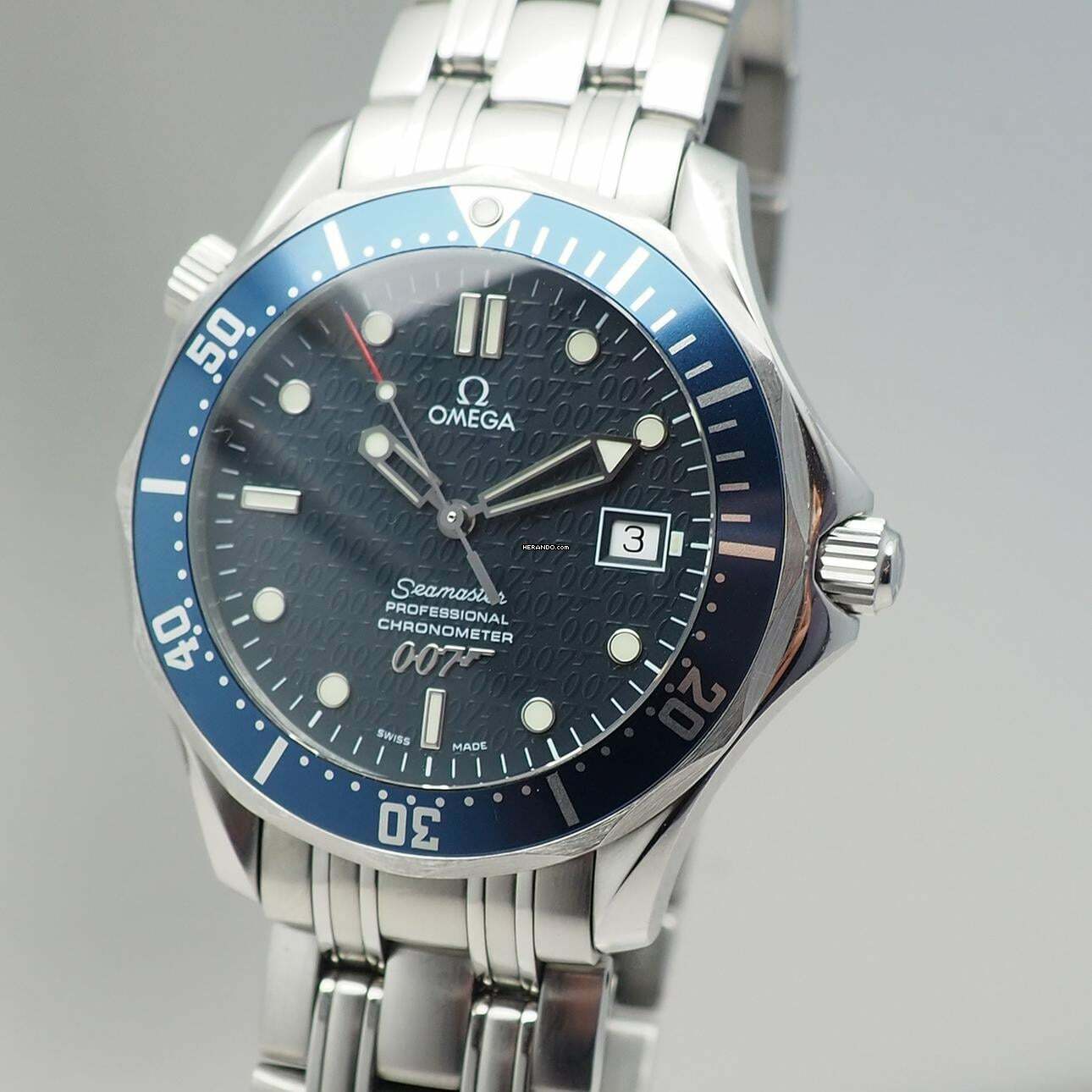 Thumbnail von Omega Seamaster Diver 300 M James Bond 40 Anniversar 25378000 top cond. not polished in its original condition!