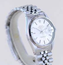 Thumbnail von Rolex Datejust 36 16014 silver Stick dial Jubiléband Stahl Weißgold 1987 Tritium B+P