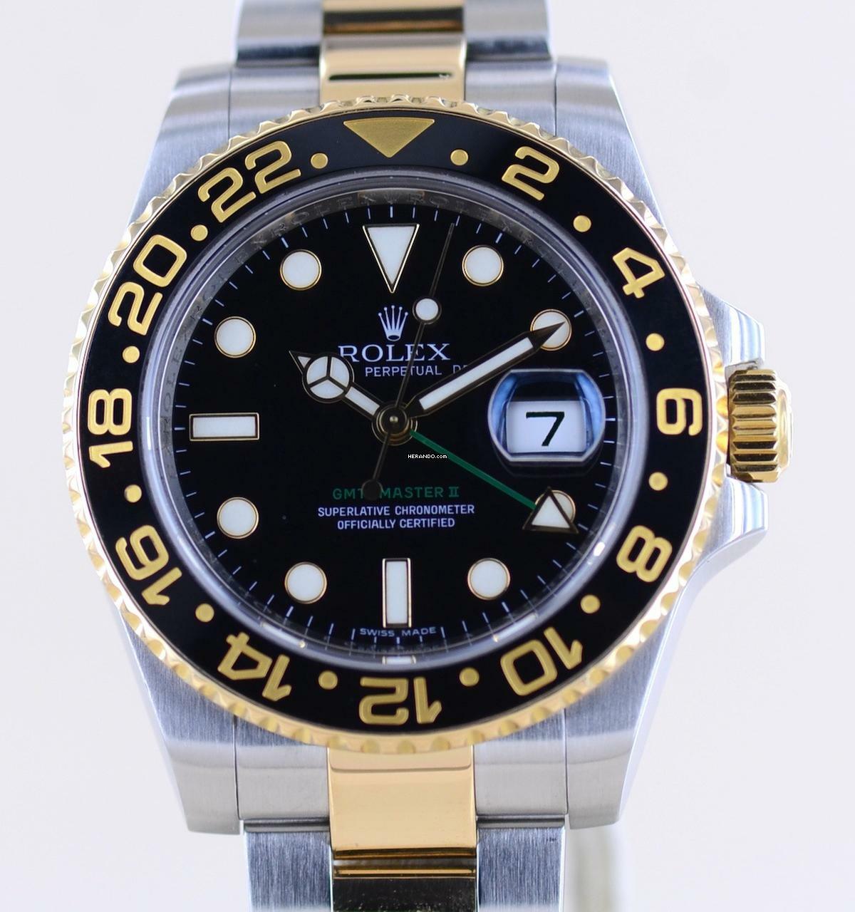 Thumbnail von Rolex GMT-Master II 116713LN black Oysterband Keramik Stahl Gold B+P