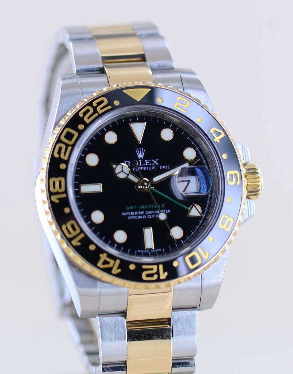 Thumbnail von Rolex GMT-Master II 116713LN black Oysterband Keramik Stahl Gold B+P