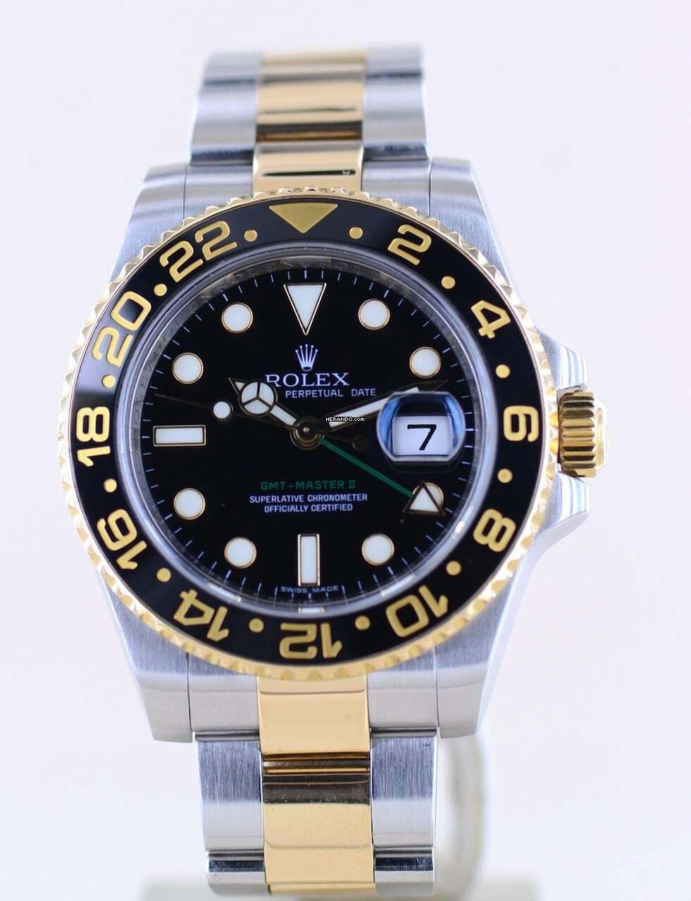 Thumbnail von Rolex GMT-Master II 116713LN black Oysterband Keramik Stahl Gold B+P
