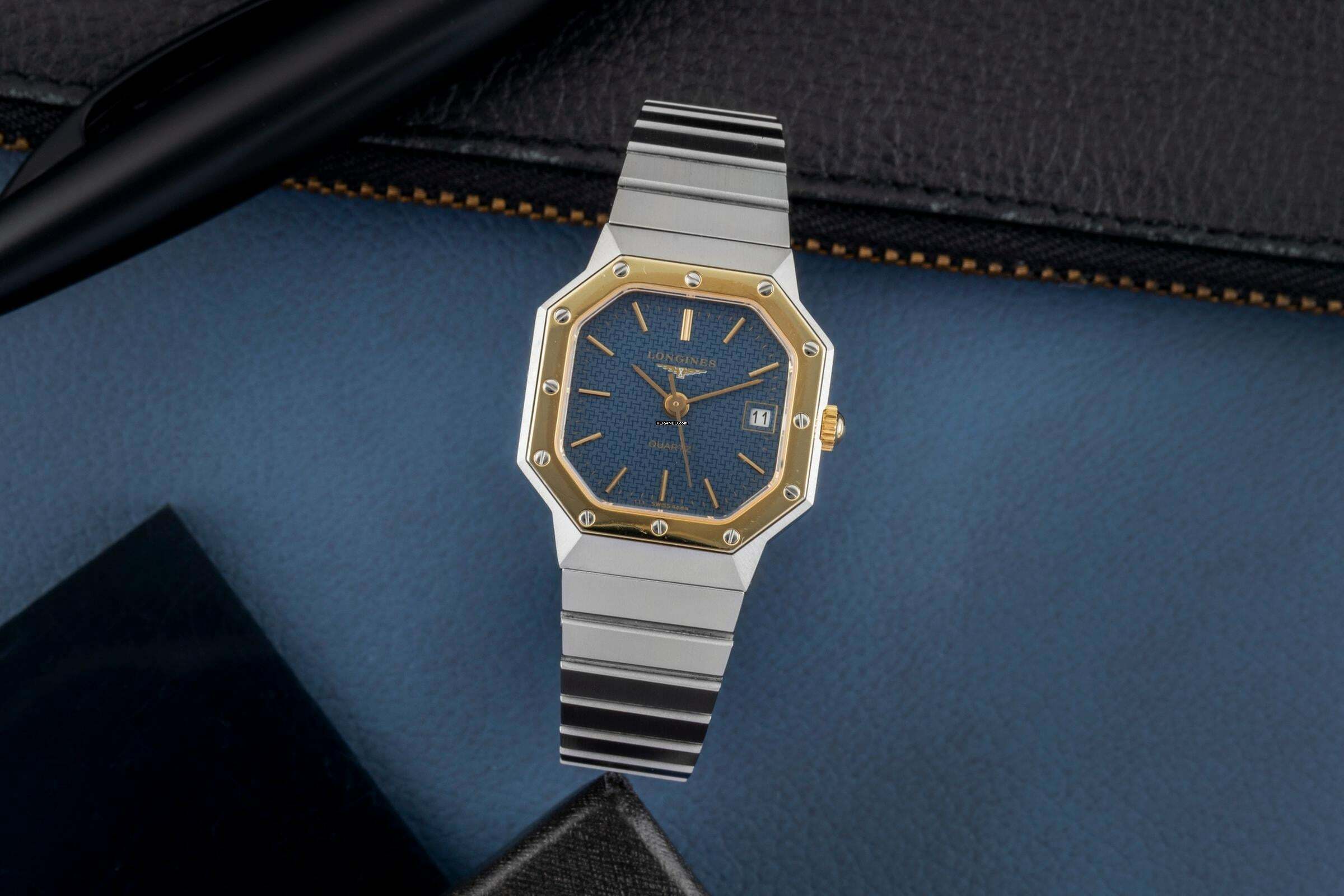 Thumbnail von Longines Octagon Stahl / Gold Quarz Damenuhr Ref. 4864 Klassiker