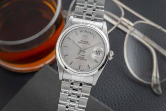 Thumbnail von Tudor Prince Date Day Silver Dial Edelstahl Automatik Ref. 76200 Papiere 2018