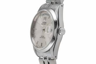 Thumbnail von Tudor Prince Date Day Silver Dial Edelstahl Automatik Ref. 76200 Papiere 2018