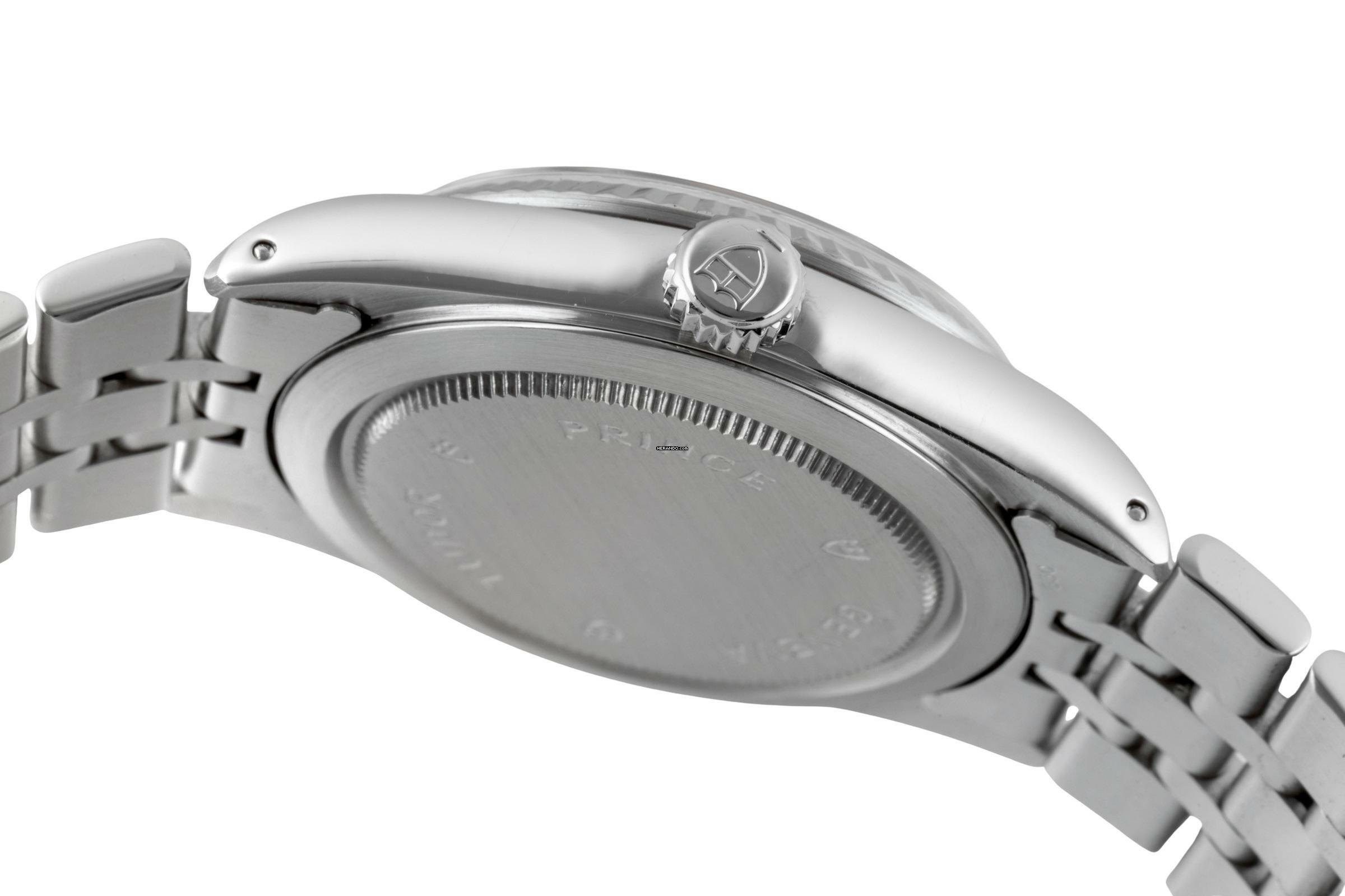 Thumbnail von Tudor Prince Date Day Automatik Edelstahl / Weissgold Diamonds Ref 76214 Papiere