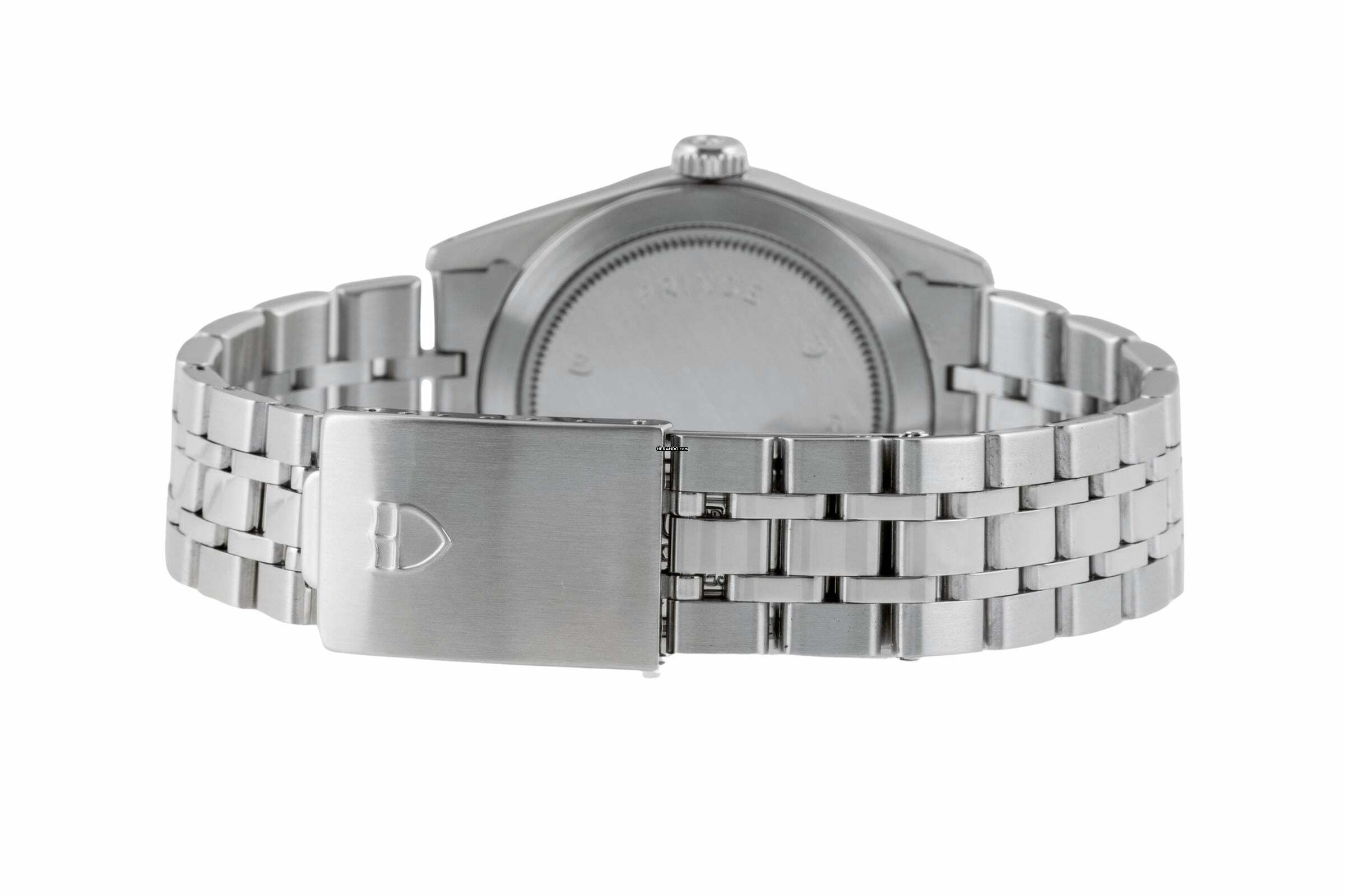 Thumbnail von Tudor Prince Date Day Automatik Edelstahl / Weissgold Diamonds Ref 76214 Papiere