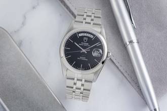 Thumbnail von Tudor Prince Date Day Black Dial Edelstahl Automatik Ref. 76200 Papiere