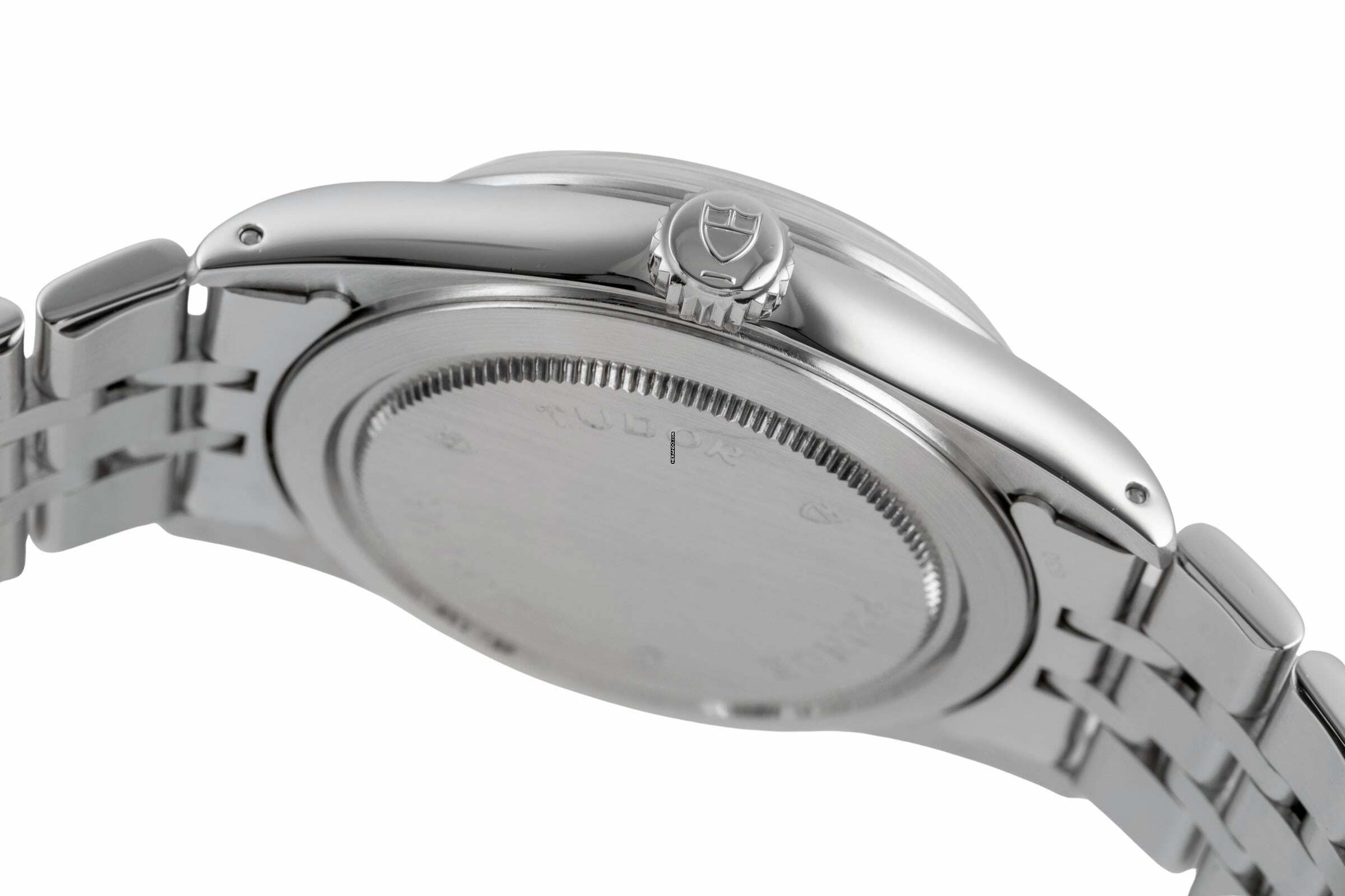 Thumbnail von Tudor Prince Date Day Black Dial Edelstahl Automatik Ref. 76200 Papiere