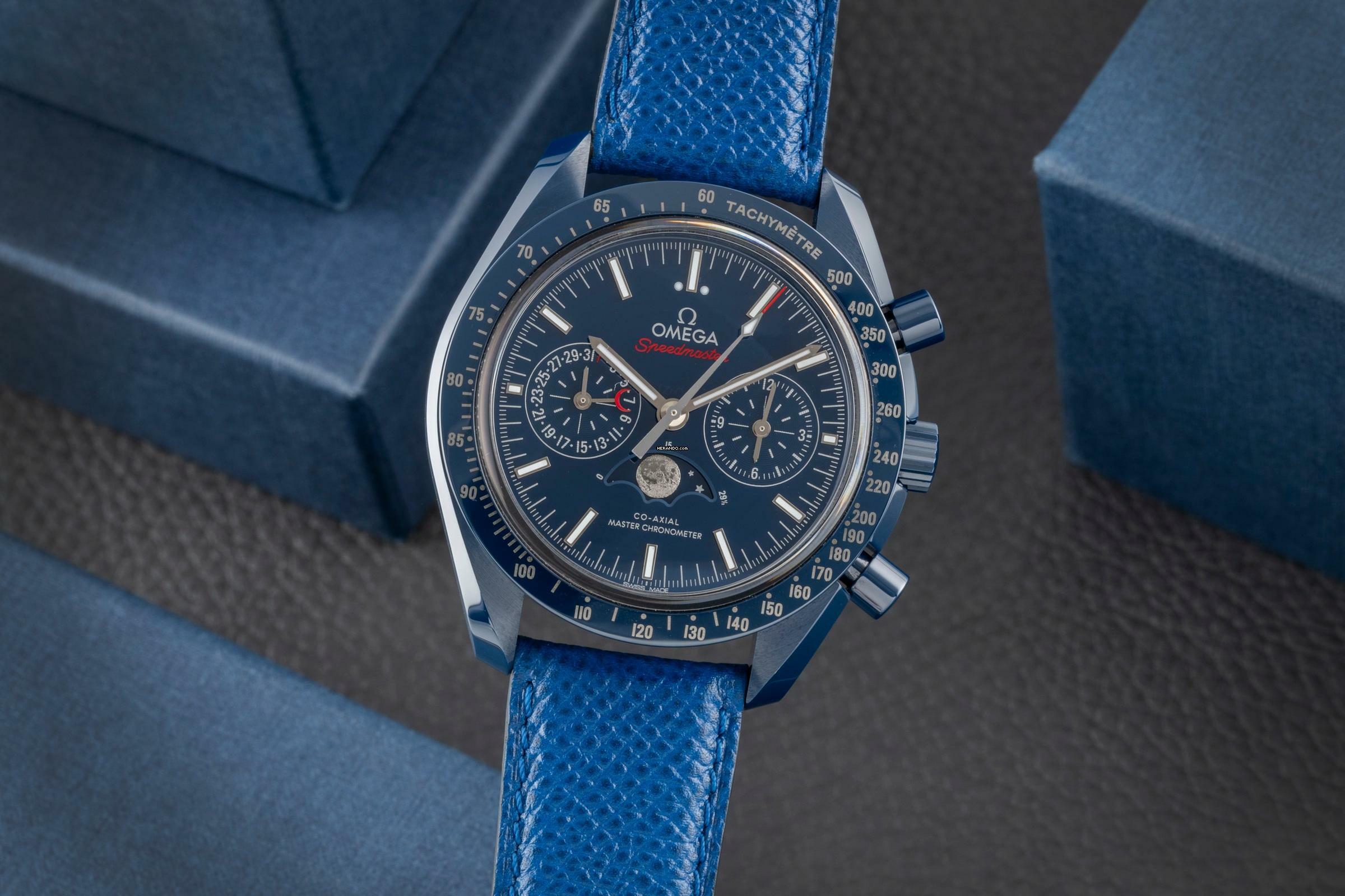 Thumbnail von Omega Speedmaster Moonphase Moonwatch Chronograph Keramik 304.93.44.52.03.001