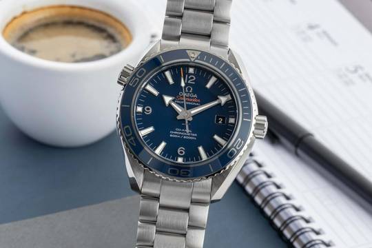  Omega Seamaster Planet Ocean 600M Co-Axial Titan Ref. 232.90.46.21.03.001 B&P 